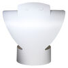 Display, foldable, necklace and earring, acrylic, smooth white, 8-3/4 x 8-1/2 x 3-1/2 inches assembled. Sold per pkg of 2. image number 2