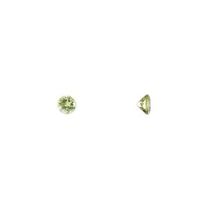 Peridot 1pkg4, hand-cut faceted round gem natural 4mm