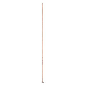 Head pin, antique copper-plated brass, 3 inches, 21 gauge. Sold per pkg of 100.