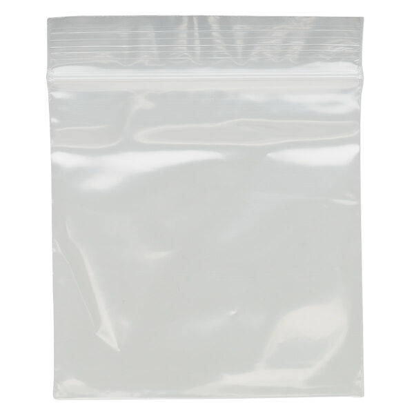 Bag, Tite-Lip™, plastic, clear, 3x3-inch top zip. Sold per pkg of 1,000. image number 1