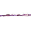 Mother-of-pearl shell 1pkg1, stick bead 15 inch dark purple and pink 17x7mm-19x11mm image number 1