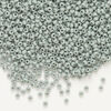 Seed bead, Preciosa Ornela Czech glass, 1pkg500g, 2.0-2.2mm rocaille, opaque matte terra dyed whispering grey chalkwhite (06444) image number 0