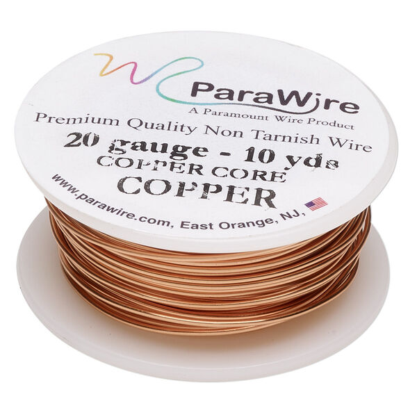 Wire, ParaWire™, copper, round, 20 gauge. Sold per 10-yard spool. image number 0