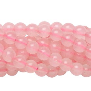 Rose quartz 1pkg10, round bead 15.5-16 inch 6mm