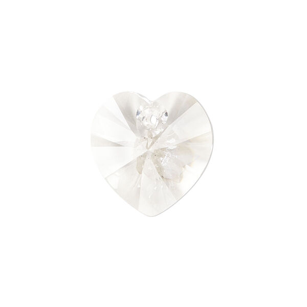 Drop 2pk crystal, Preciosa Czech crystal 18mm pendant heart image number 0