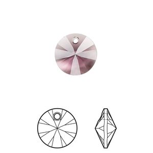 Drop 144pk iris, Swarovski® 12mm pendant mini disk 6428