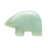 Green aventurine 1pkg1, half-drilled Zuni-style bear focal natural, 34x21mm-38x29mm image number 0
