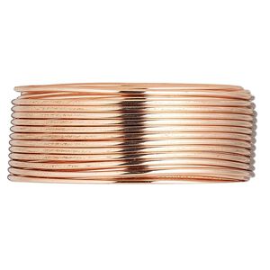 Wire, copper, half-hard, round, 18 gauge. Sold per 50-yard coil.