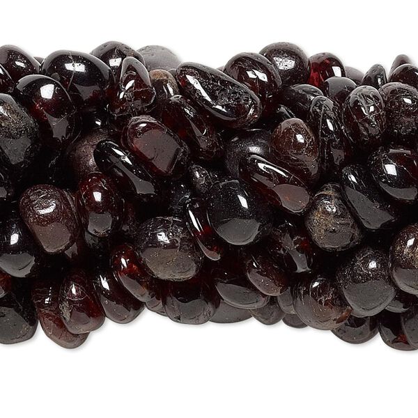 Garnet 1pkg10, chip bead natural 15 inch medium image number 0