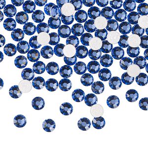 Flat back 1440pk blue violet foil back, Preciosa MAXIMA Czech crystal hotfix rhinestone 3.8-4mm chaton rose round SS16