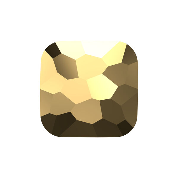 Bead 1pkg144 crystal aurum 2X, Swarovski®, 8mm puffed square 5035 image number 0