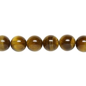 Tigereye 1pkg1, round bead natural 15.5-16 inch 8mm