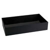 Display tray, paper and fiber board, black, 14-3/4 x 8-1/4 x 3 inches. Sold individually. image number 0