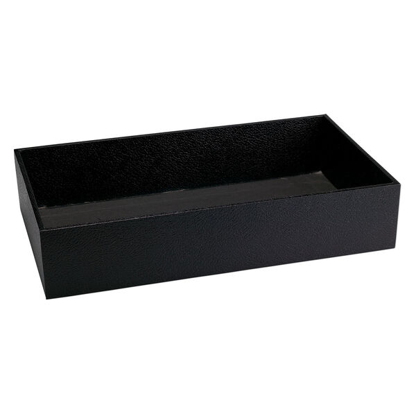 Display tray, paper and fiber board, black, 14-3/4 x 8-1/4 x 3 inches. Sold individually. image number 0