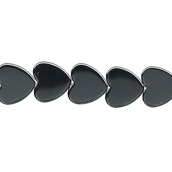 Bead, Hemalyke™ (man-made), 10mm heart. Sold per 15-1/2" to 16" strand. image number 0