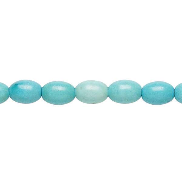 Magnesite 1pkg1, oval bead 15 inch 8x6mm image number 0