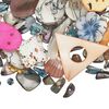 Component mix, mother-of-pearl shell (natural / bleached / dyed / coated), mixed colors, 6x6mm-30x18mm multi-shape, Mohs hardness 3-1/2. Sold per 1/4 pound pkg, approximately 140 pieces. image number 0