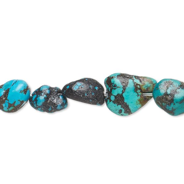 Turquoise 1pkg1, nugget bead C- grade, 15 inch small image number 0