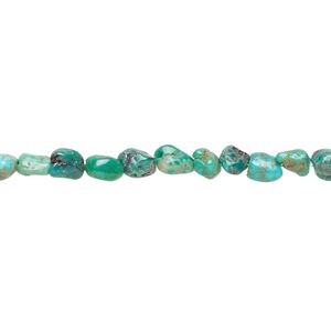 Turquoise 1pkg1, pebble bead 15 inch small