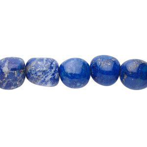 Lapis lazuli 1pkg1, tumbled nugget bead natural 15.5-16 inch small