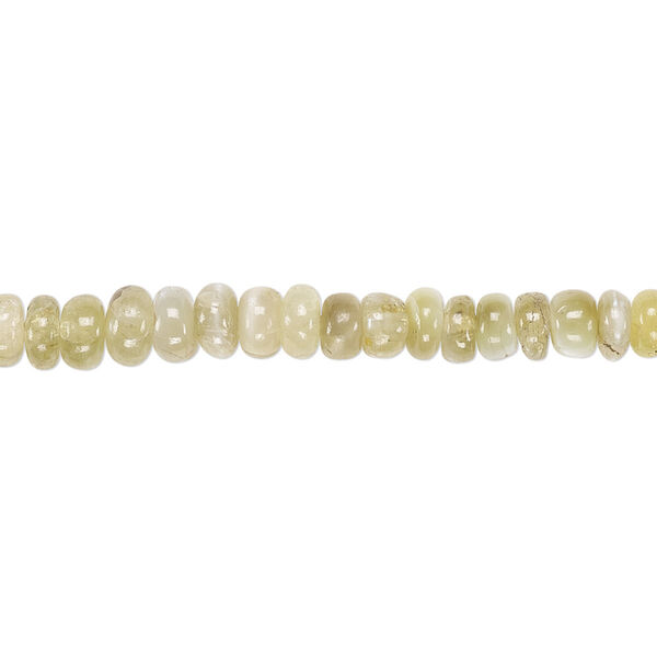 Bead, cat's eye apatite (natural), 4x2mm-5x3mm hand-cut rondelle with 0.4-1.4mm hole, B grade, Mohs hardness 5. Sold per 8-inch strand. image number 0