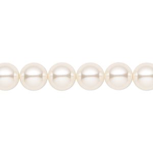 Pearl 250pk light creamrose, Crystal Passions® 8mm round 5810