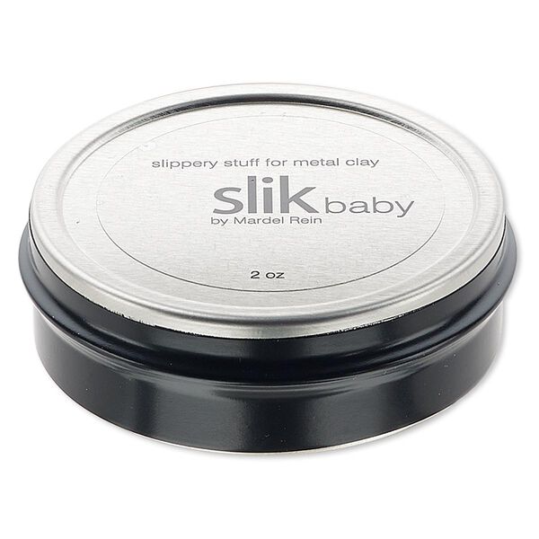 Metal clay conditioner and release, slikbaby. Sold per 2-ounce tin. image number 0