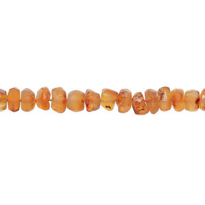 Carnelian 1pkg1, hand-cut tumbled faceted rondelle bead, 13 inch 4x2mm-6x4mm