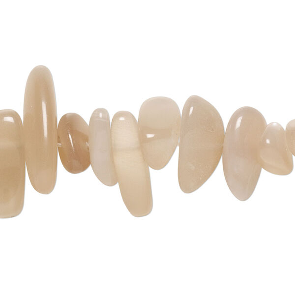 Peach moonstone 1pkg1, chip bead natural B grade, large image number 0