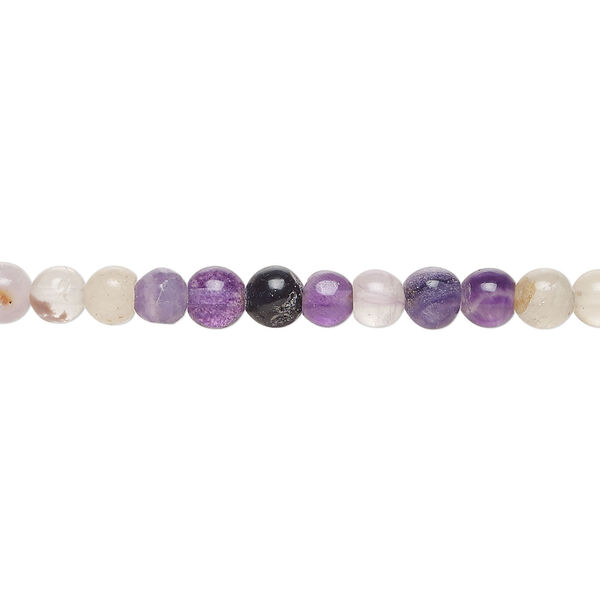 Multi-fluorite 1pkg1, round bead natural, 15 inch 4mm image number 0