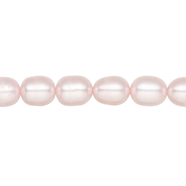 Freshwater pearl 1pkg1 rice, 15 inch blush 7mm cultured image number 0