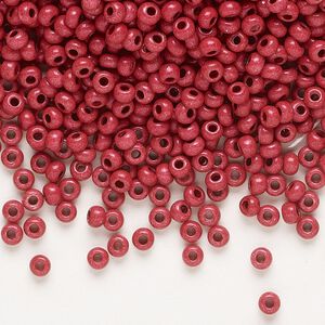 Seed bead, Preciosa Ornela Czech glass, pkg/50g, #8 rocaille, opaque terra intensive dyed brown chalkwhite, (16A18).