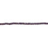 Amethyst 1pkg1, hand-cut heishi bead natural, 13 inch dark 6x3mm-7x5mm image number 1