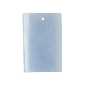 Angelite 1pkg1, hand-cut top-drilled rectangle drop 30x20mm