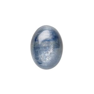 Blue kyanite 1pkg1, calibrated oval cab 18x13mm