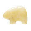 Golden "jade" 1pkg1, top-drilled and half-drilled Zuni-style bear focal natural, 34x21mm-38x31mm medium-dark image number 0