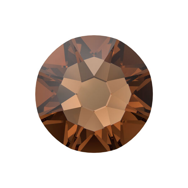 Flat back 1pkg1440 smoked topaz foil back, Swarovski® ReCreated™, 3-3.2mm rose round SS12 2088 image number 0