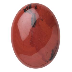 Red jasper 1pkg1, calibrated oval cab natural 40x30mm