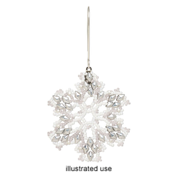 Book, "Beaded Snowflake Ornament Patterns" by Sandra D. Halpenny. Sold individually. image number 1