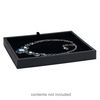 Display tray, plastic, black, 8-1/4 x 7-1/4 x 1 inches. Sold individually. image number 1