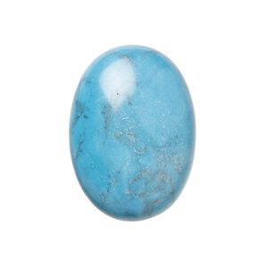 Turquoise 1pkg1, calibrated oval cab 25x18mm