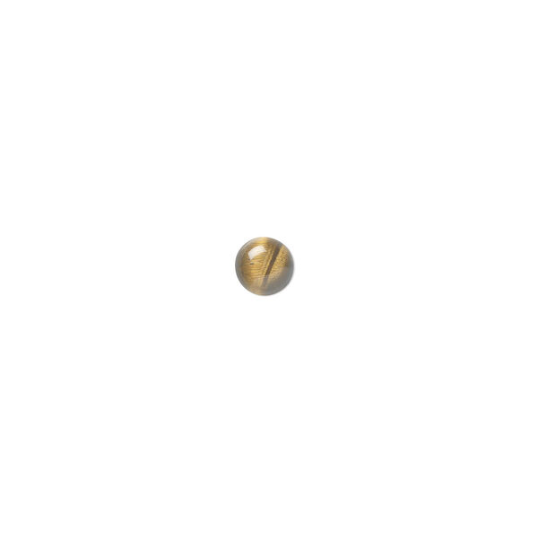 Cabochon, tigereye (natural), 4mm calibrated round, B grade, Mohs hardness 7. Sold per pkg of 16. image number 0