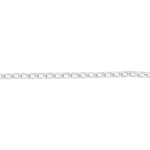 Chain 1pkg1 sterling silver curb, 1.7mm long, Gossamer™ 5 foot unfinished