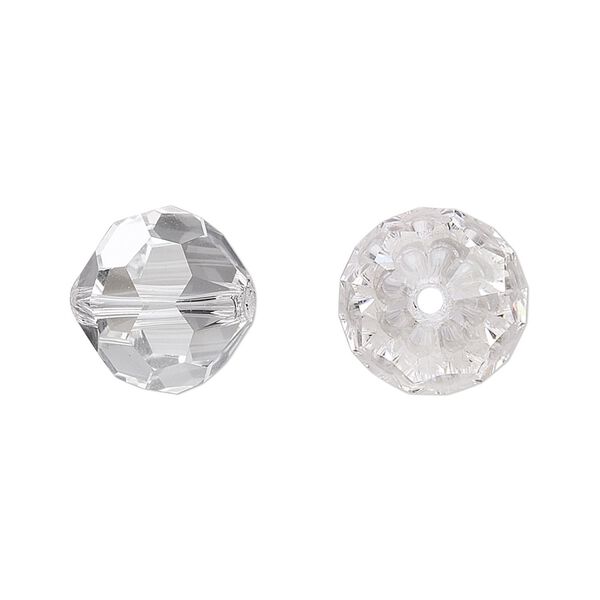 Bead 10pk clear, Asfour Crystal 14mm faceted round image number 0