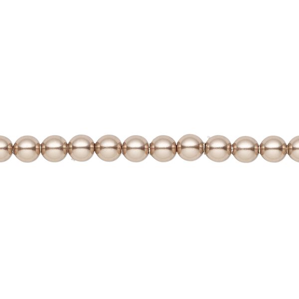 Pearl 100pk bronze, Crystal Passions® 4mm round 5810 image number 0