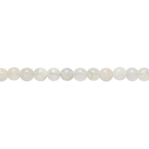 Aquamarine 1pkg1, hand-cut round bead 7.5 inch 3-4mm