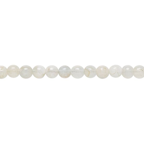 Aquamarine 1pkg1, hand-cut round bead 7.5 inch 3-4mm image number 0