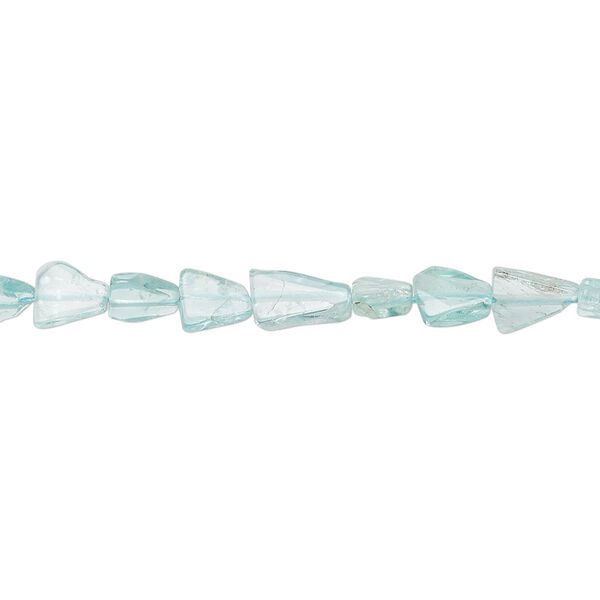 Apatite 1pkg1, hand-cut flat triangle bead natural C grade, 13 inch 4x4x4mm-8x8x6mm image number 0