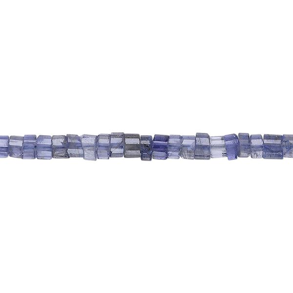 Iolite 1pkg1, hand-cut faceted heishi bead 15.5-16 inch 4x2mm image number 0