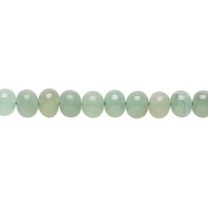 Green chalcedony 1pkg1, hand-cut rondelle bead 14 inch 6x4mm-7x5mm